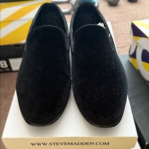 Steve Madden Men's Elegant Black Slip-Ons